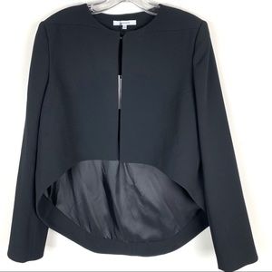 NWT Carven Black Front Crop Formal Blazer Jacket